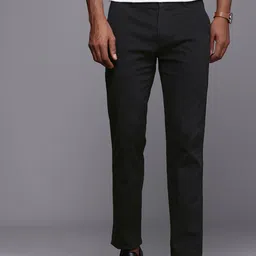 Louis Philippe Sport Men Tapered Fit Chinos Smart Casual Trousers-image-76
