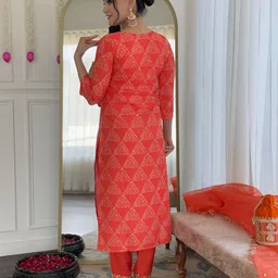 Divyadham Textiles Women Ethnic Motifs Printed Kurta with Patiala & Dupatta image 5
