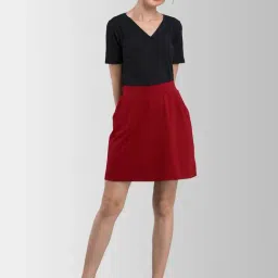 Fablestreet Maroon Shift Skirt image 4