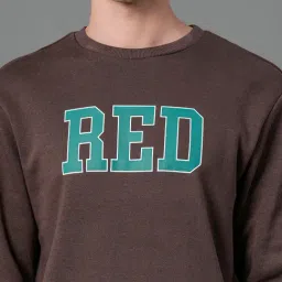Red Tape Brown Regular Fit Printed Sweatshirt image 4