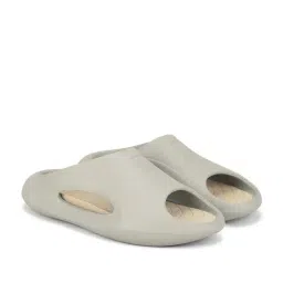 United Colors of Benetton Men's Grey Slides image 2