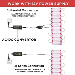 AllExtreme EXMIL1R 12 LED Decorative Lamp with Adhesive Backside for Car, Home & Decoration (Red) image 5
