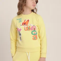 VERO MODA GIRL Aspen Gold Printed Sweatshirt-picture-27