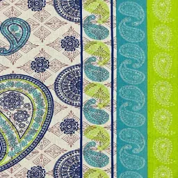 Swayam Green Cotton Motif Double Bed Sheets 2 Pillow Covers image 5