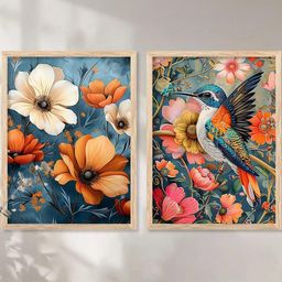 WALLLANE Brown Wood Wall Art-picture-43