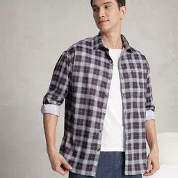 WROGN Checked Oversized Casual Shirt image 3