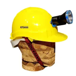 Safe Dot Airboss Safety Helmet with Light & Ratchet Adjustable 4 PointCradle 10 W (LED BULB) HDPE 550 g Yellow for Industrial and Factory Use, (Pack of 5 Pcs)-picture-34
