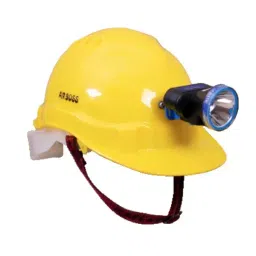 Safe Dot Airboss Safety Helmet with Light & Ratchet Adjustable 4 PointCradle 10 W (LED BULB) HDPE 550 g Yellow for Industrial and Factory Use, (Pack of 5 Pcs) image 3