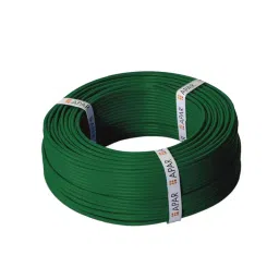 Apar Anushakti 10 Sq. mm 1 Core EBXL HR FR PVC Industrial Cable Green 180 m-picture-12