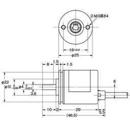 Omron Rotary Encoder Incremental Type, E6A2-CWZ5C 100P/R 0.5M image 2