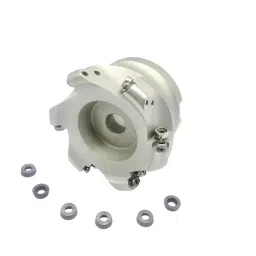 GENERIC Face Milling Cutter Alloy Steel Round Shaped Chrome Finish SIlver for Steel, Cast Iron, and Aluminium, 6R100-32-6T-picture-21