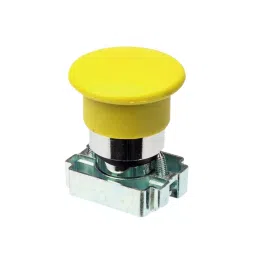C&S Electric Mushroom Head Push Button with Carrier & Without Contact Elements Metallic Range Yelow, RCB2-BC5-picture-34