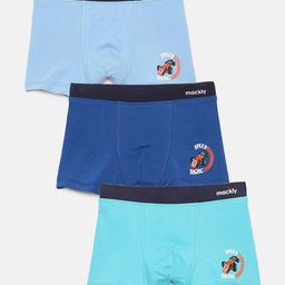 Mackly Pack Of 3 Solid Briefs - Bright Blue Light Blue Royal Blue-picture-18