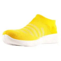 Priaansha Kids Mesh Designed Detailed Slip On Shoes - Yellow-picture-26