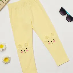Milou Cotton Full Length Cat Printed Leggings - Yellow-picture-36