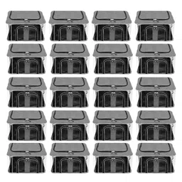Storite 20 Pk Nylon 33 L PVC Transparent Moisture Proof Storage box for Clothes Closet Wardrobe Organizer for Clothes with Carry Handle & Transparent window - (Grey)-picture-15