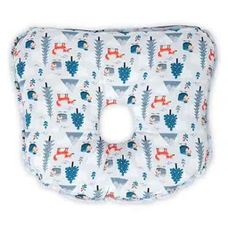 StarAndDaisy Memory Foam Baby Head Shaping Pillow for Preventing Flat Head Syndrome, 0+ Years, 26 cm X 21 cm X 4 cm (Bambi and Friends) Multicolor (White)-image-92