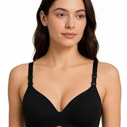 Eleg & Stilance Black Full Coverage Lightly Padded Bra-picture-24