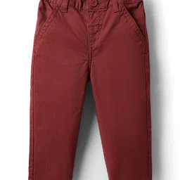 Babyhug Cotton Woven Full Sleeves Printed Shirt & Trouser Set - White & Red image 5