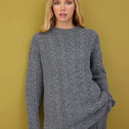 Trendyol Women Cable Knit Pullover-picture-23