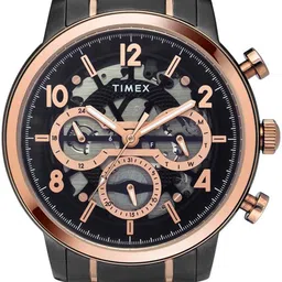 Timex Men Skeleton Dial & Stainless Steel Straps Analogue Watch TWEG20206 image 5
