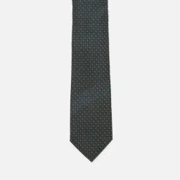 Louis Philippe Green Embroidered Tie image 3
