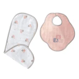 The White Cradle Infants Printed Bibs & Burp Cloth image 1