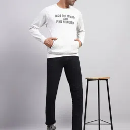 Monte Carlo White Regular Fit Printed T-Shirt image 5