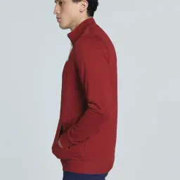 Puma Intense Red Cotton Slim Fit Sports Jacket image 3