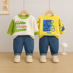 Googo Gaaga Boys Printed Trousers-picture-36