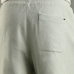 Tommy Hilfiger Green Cotton Relaxed Fit Texture Shorts image 5