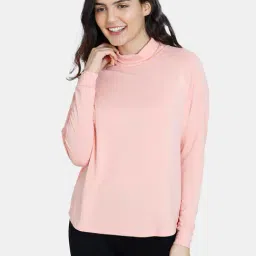 Zivame Pink Relaxed Fit Sweatshirt-image-21