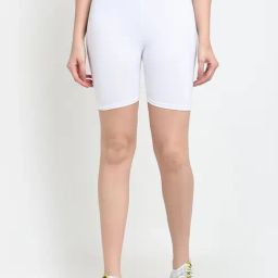 Gracit White Cotton Sports Shorts-picture-45