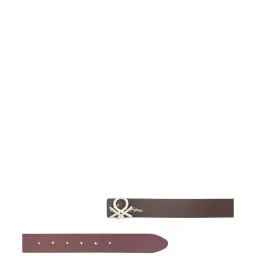 United Colors of Benetton Malaga Wine Leather Reversible Belt For Men image 5