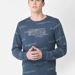 Crimsoune Club Blue Regular Fit Printed Sweatshirt-picture-12