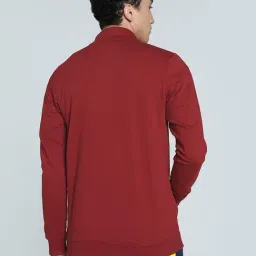 Puma Intense Red Cotton Slim Fit Sports Jacket image 2
