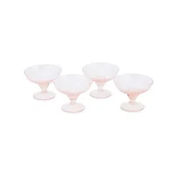 Fabindia Home Taraash Pink Glass Dessert Bowls (0.12 L) - Set of 4 image 5