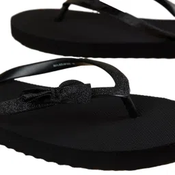 Ginger by Lifestyle Women's Black Flip Flops image 5