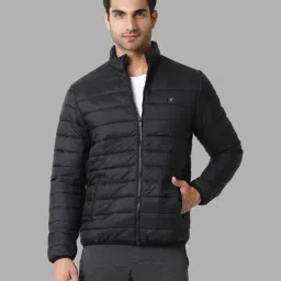 Van Heusen Black Regular Fit Quilted Jacket-picture-30