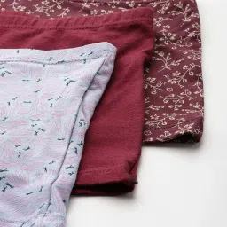 Leading Lady Multicolor Printed Boy Shorts - Pack of 3 image 5