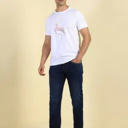 Allen Solly Blue Cotton Regular Fit Jeans image 5