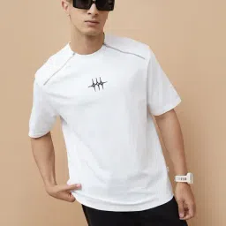Forca By Lifestyle White Loose Fit Printed T-Shirt-picture-39