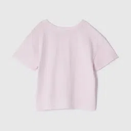 GAP Kids Light Pink Regular Fit Cotton Graphic Top image 2