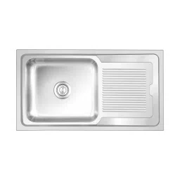 Nirali BG Kitchen Sink Rectangular Straight Series Big 915x510 mm (36x20 inch) Glossy Finish Stainless Steel, Orra Ultra-picture-11