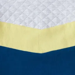 Ed-a-Mamma Kids Blue & White Cotton Color Block Full Sleeves Sweatshirt image 3