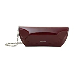 Miraggio Amber Wine Medium Leather Clutch-picture-16