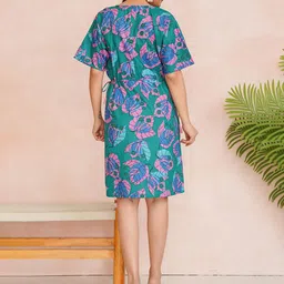 Label Ceres Print Puff Sleeve Fit & Flare Mini Dress image 4