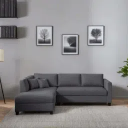 Trevi Bingo Fabric LHS 5 Seater Sectional Sofa (Grey)-image-73