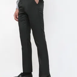 Park Avenue Men Slim Fit Low-Rise Flat-Front Regular Trousers image 3