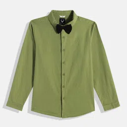 Allen Solly Junior Boys Slim Fit Pure Cotton Casual Shirt With Bow Tie-image-14